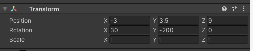 Camera Parameters