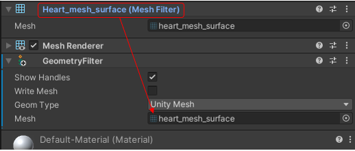 Drag Meshfilter into Geometryfilter